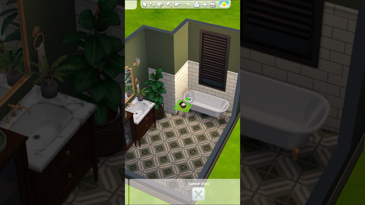 CC Bathroom Set Build in the Sims 4 