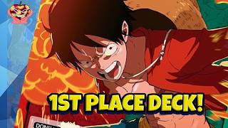 DESTROY NAMI AND ENEL! RG LUFFY FIRST PLACE RB FINALS DECK PROFILE + INTERVIEW!