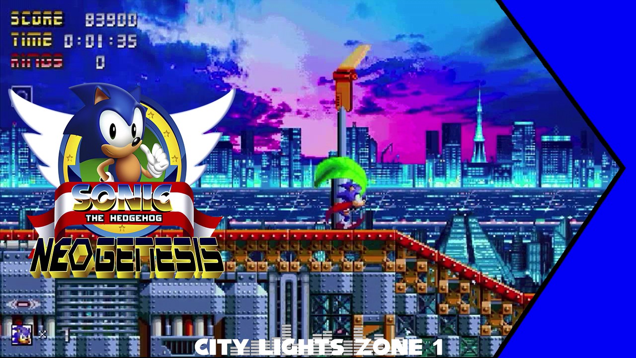 Sonic Neo Genesis [Soundtrack] - City Lights Zone (Act 1)
