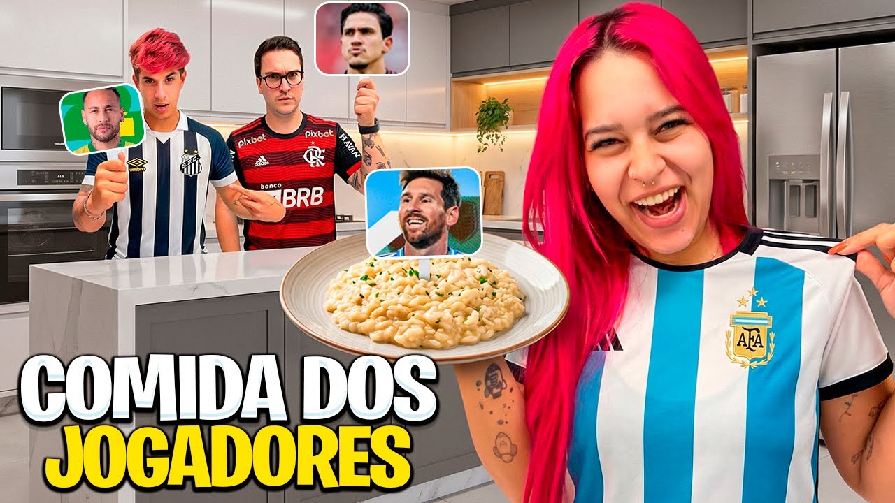 PROVAMOS A COMIDA FAVORITA DOS JOGADORES DA COPA *comida do Neymar