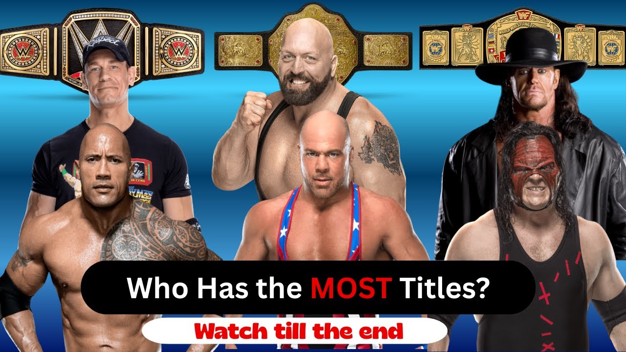 Kane vs The Rock vs Kurt Angle vs The Undertaker vs Big Show vs John Cena | WWE Titles Won 