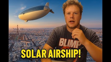 A airship(Solar Airship One) will fly around the globe in 20 day(in 2026) #blimp #solarairshipone