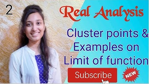 Cluster points and examples on limit of function. Bartle. Real analysis