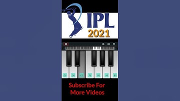 IPL TUNE | PIANO MUSIC #ipl #shorts #youtubeshorts