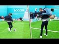 Ian Holloway v Carl Froch | Penalties, volleys, free kicks & crossbar challenge | Soccer AM Pro Am