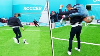 Ian Holloway v Carl Froch | Penalties, volleys, free kicks & crossbar challenge | Soccer AM Pro Am