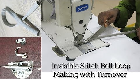 Invisible Stitch Belt Loop Making with Turnover by Folder