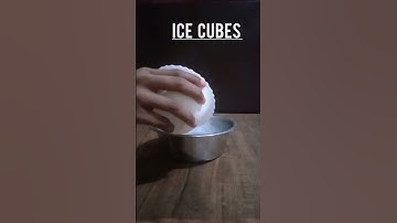 What happens if ice cubes are inserted in hot water