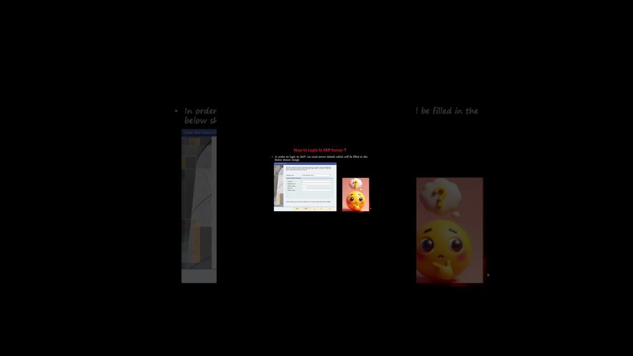 SAP GUI screen Navigation. 
