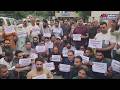 Apni Party stages a peaceful protest at Press Colony Srinagar, demanding justice