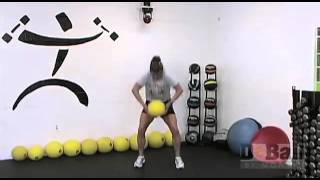 Snatch and Overhead Squat Exercise using D-Ball Slam Ball