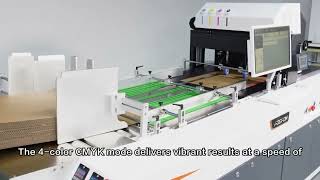High Speed Inkjet Automatic Corrugated Cardboard Paper Bag Single Pass Printer