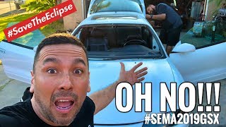 1999 MITSUBISHI ECLIPSE GSX WHITE | EPISODE 008: OH NO!!! #SEMA2019GSX
