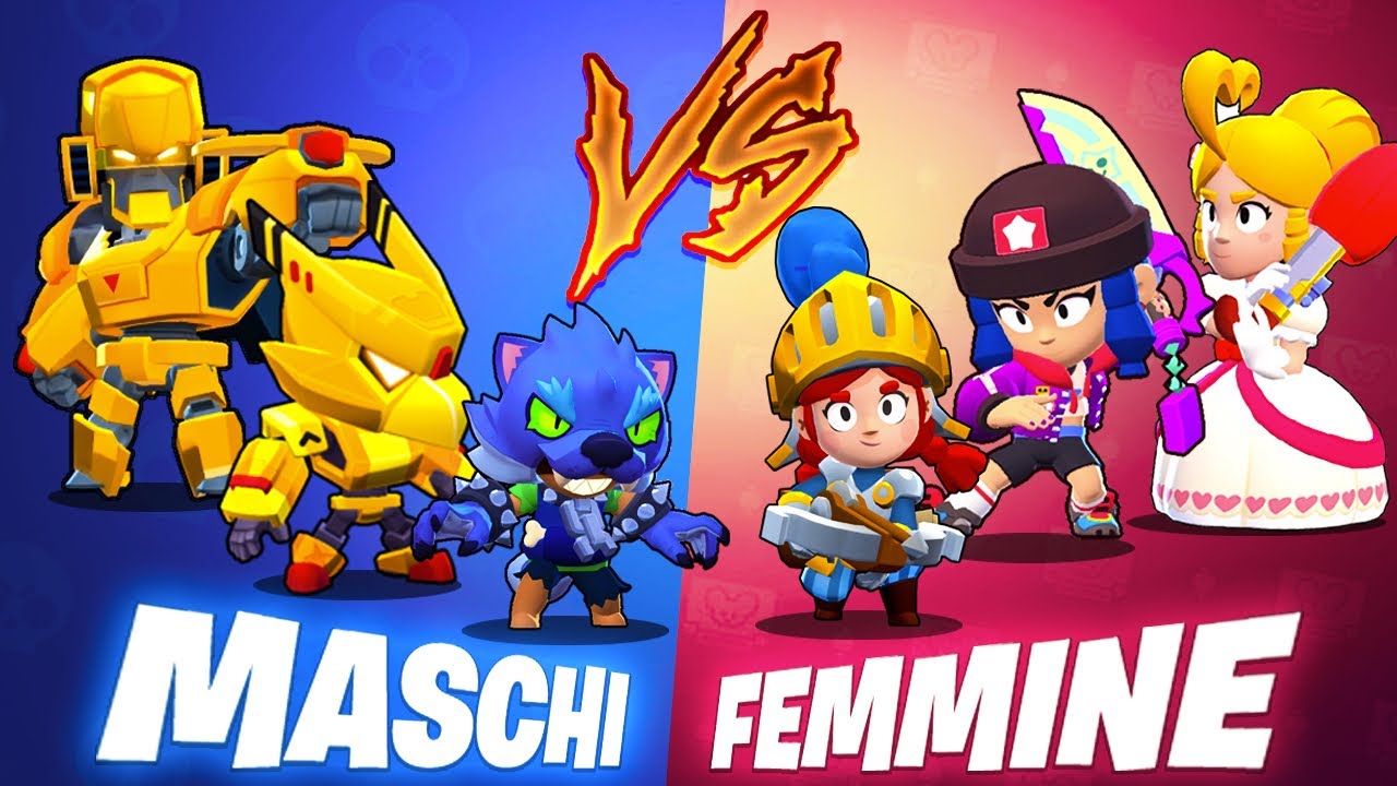 Maschi Contro Femmine Su Brawl Stars Chi E Piu Forte Youtube - leon femmina brawl stars