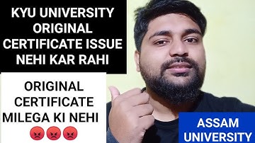 Drama hi Drama 😡 Will students get original certificate this year ❓❓ Assam University | Pranoy Roy