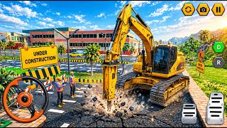 🚧 Realistic Heavy Excavator Simulator Gameplay | City Road Construction Gameplay screenshot 4