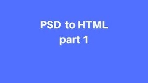 PSD to HTML Part 1 in bangla tutorial