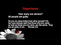 1 of 3 FAQ: Repentance