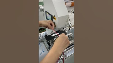 The power cord folding and labeling machine helps you label quickly#labelingmachine #labeler