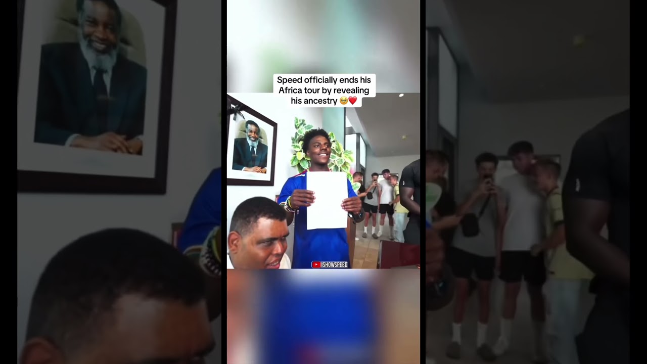 IShowSpeed Officially ENDS His AFRICA TOUR By REVEALING His ANCESTRY DNA #ishowspeed #africatour