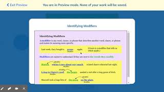Identifying Modifiers - Practice Preview | NoRedInk