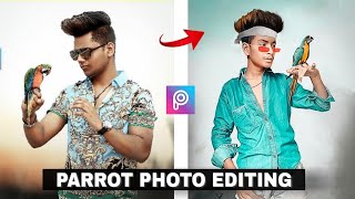 Picsart Parrot Photo Editing Tutorial in PicsArt Edit like Taukeer Editz Step By Step in This Video screenshot 3