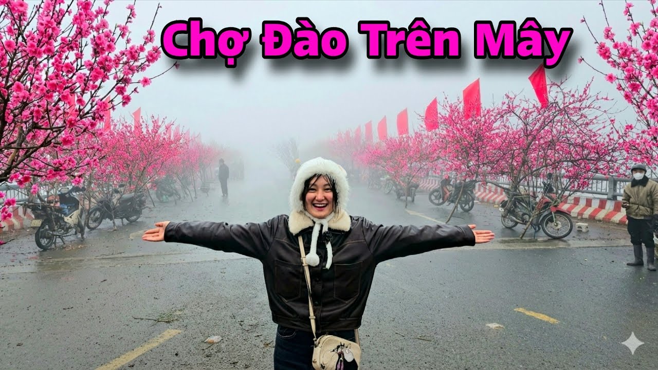 Chợ Đào Tết Vùng Cao ảo Diệu Như Chốn Bồng Lai Tiên Cảnh
