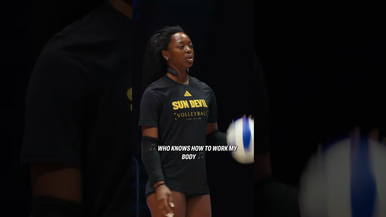 Mic’d up with Arizona State volleyball’s Noemie Glover 🏐 #shorts