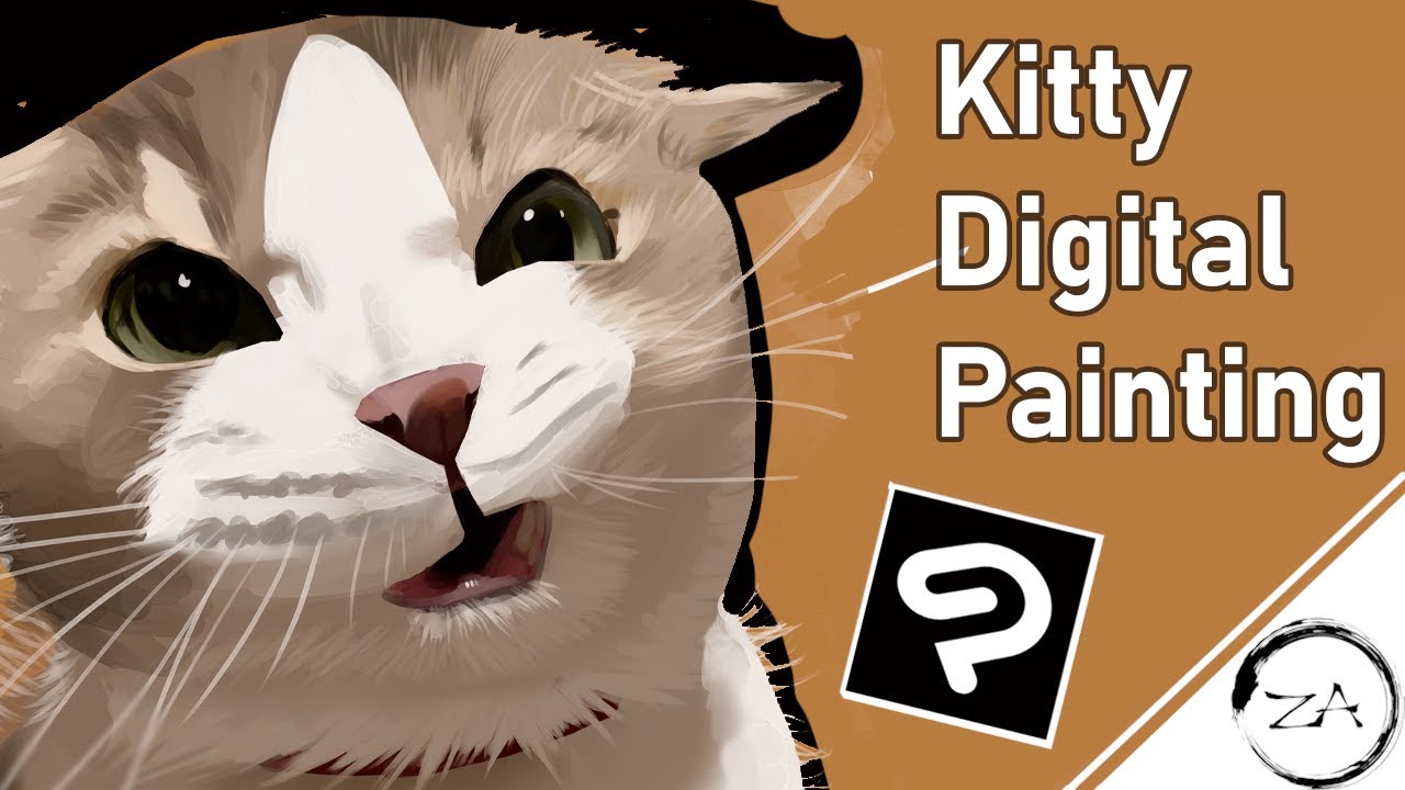 Cat Digital painting - Clip Studio Paint - Timelapse