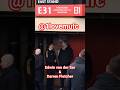 Edwin van der Sar greet Darren Fletcher - Manchester United Munich Air Disaster Memorial 2026