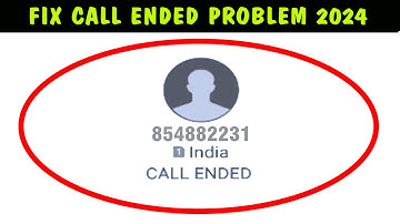 Call Ended Problem | Outgoing Calls Not Working | Call Not Connected Problem Solved