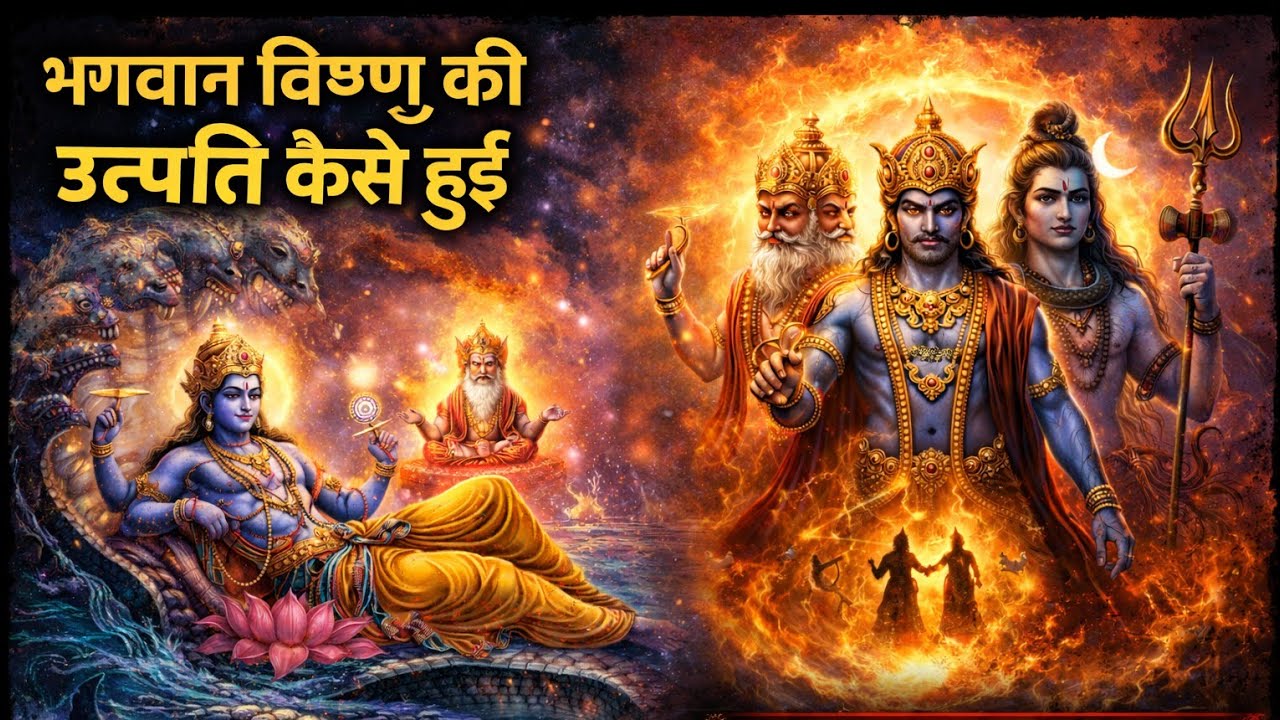 सृष्टि से पहले कौन था? | विष्णु की उत्पत्ति का रहस्य | सदा शिव से नारायण तक | #motivation #viralvide