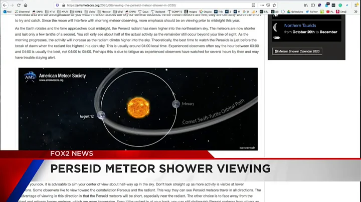 Perseid meteor shower will peak tonight