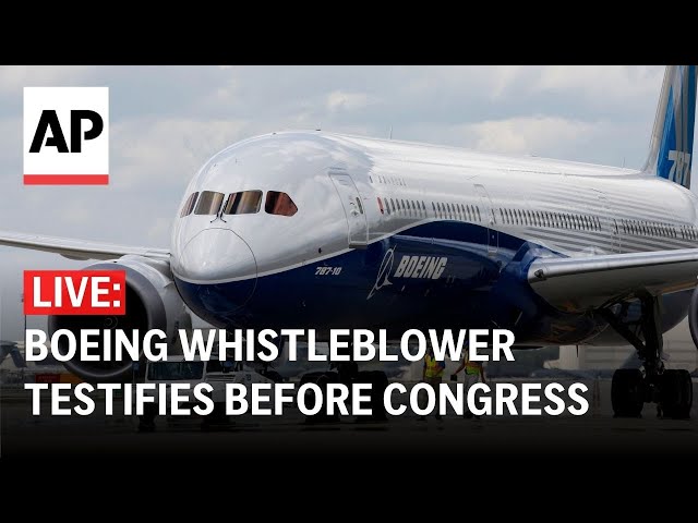 LIVE: Boeing whistleblower testifies before Congress about defects in planes