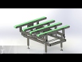 conveyor with pneumatic transfer.