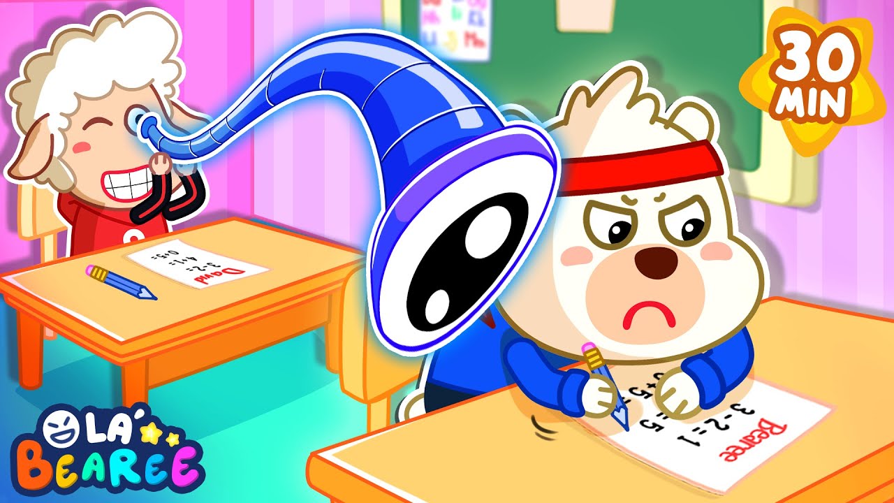 Olá Bearee⚡️ Não use truque na prova! Bom Aluno VS Mau Aluno❌ 30 Minutos de Desenho Animado Infantil
