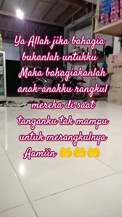 Jika bahagia bukan milikku bahagiakan lah anakku 🤲🤲