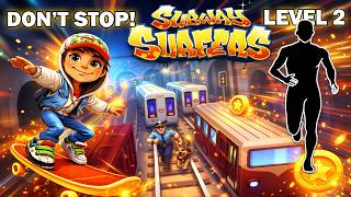 SUBWAY SURFERS RUN LEVEL 2| HIGH QUALITY Immersive Interactive Warm Up | interactive warm-up studio screenshot 4