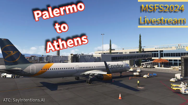 MSFS2024 LIVE:  Palermo To Athens Full Flight (Real-Time)