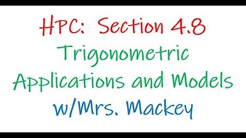 HPC Section 4.8 Video Notes