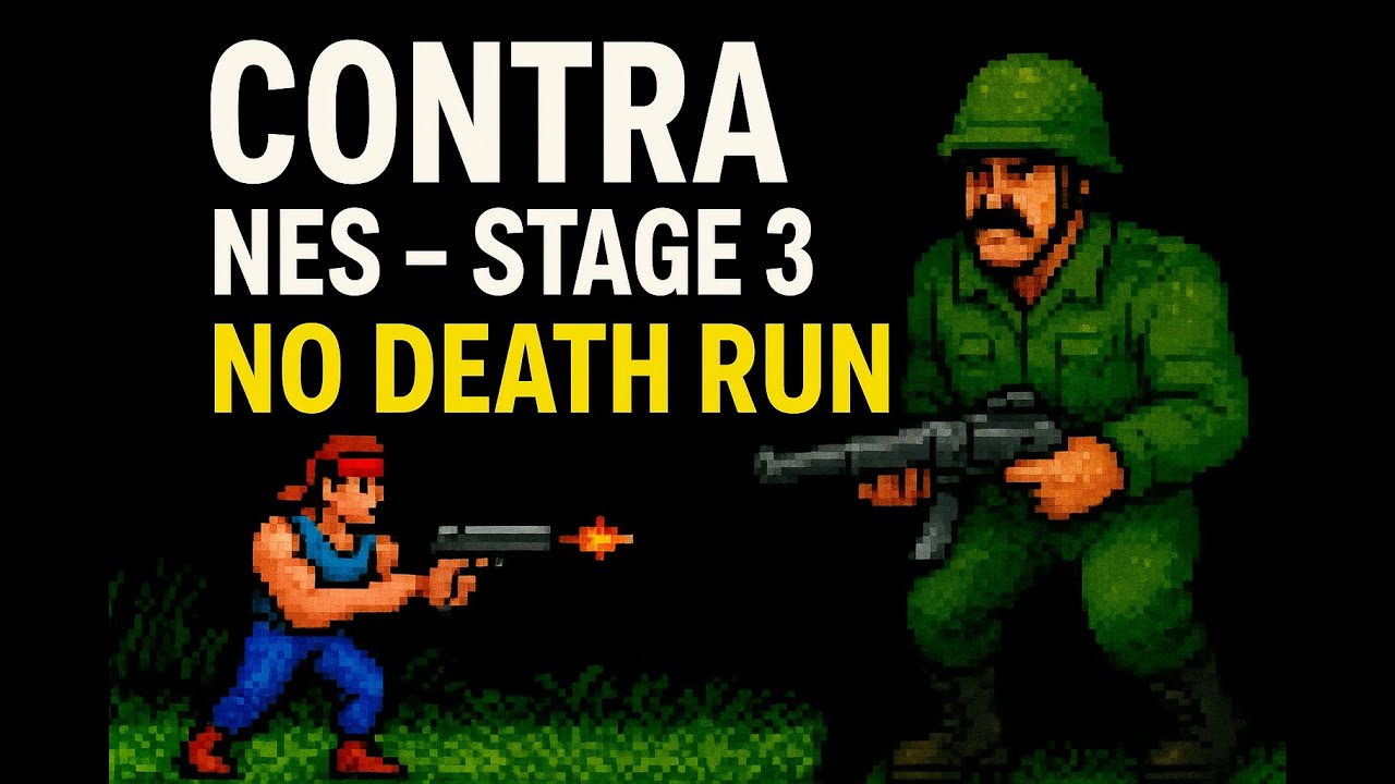 Contra NES – Stage 3 No Death Run 🔥 (Retro Gaming Nostalgia)