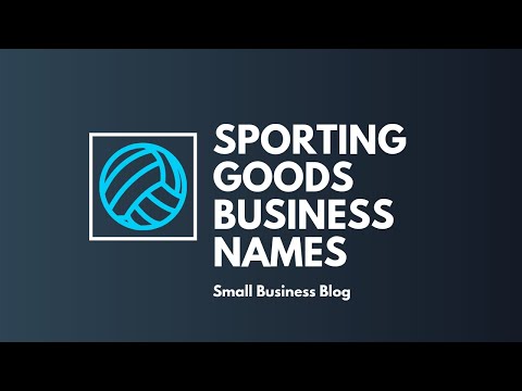 Video: How To Name A Sports Store