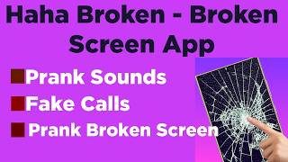 How to use Haha Broken Screen App | Fun prank Broken Screen app . Prank Sound | Fake Call App. screenshot 4