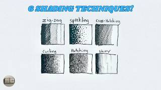 6 Easy Shading Techniques For Beginners!#art #shadingtutorial #drawingtutorial #drawing #shading