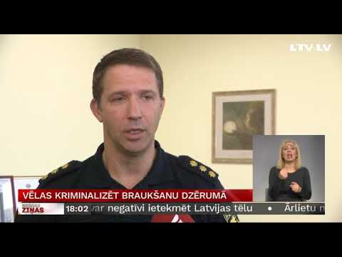 Vēlas kriminalizēt braukšanu dzērumā