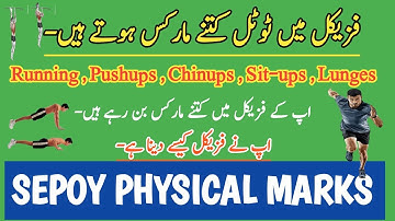 Sepoy Physical Marks | Running ,Pushups, Chinup|FBR Sepoy Physical Test | Custom Sepoy Physical Test
