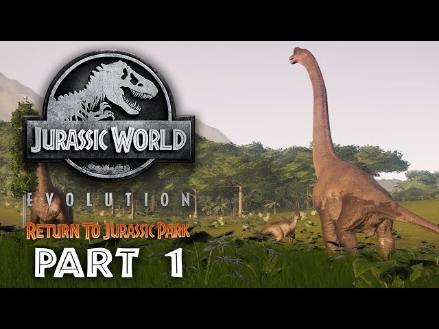 Jurassic World Evolution - RETURN TO JURASSIC PARK Gameplay Walkthrough  Part 1 - MISSION 1 & 2 