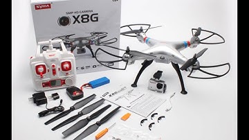 Review Redeux SYMA X8G Drone Cam vs GoPro Hero 4 Silver Side by Side