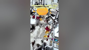 Automatic Bottle Cap Assembly Machine | Outer Cap + Inner Cap + Glue Spraying + Liner Insertion