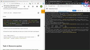 Managing a GKE Multi-tenant Cluster with Namespaces ( Qwiklabs Walkthrough)